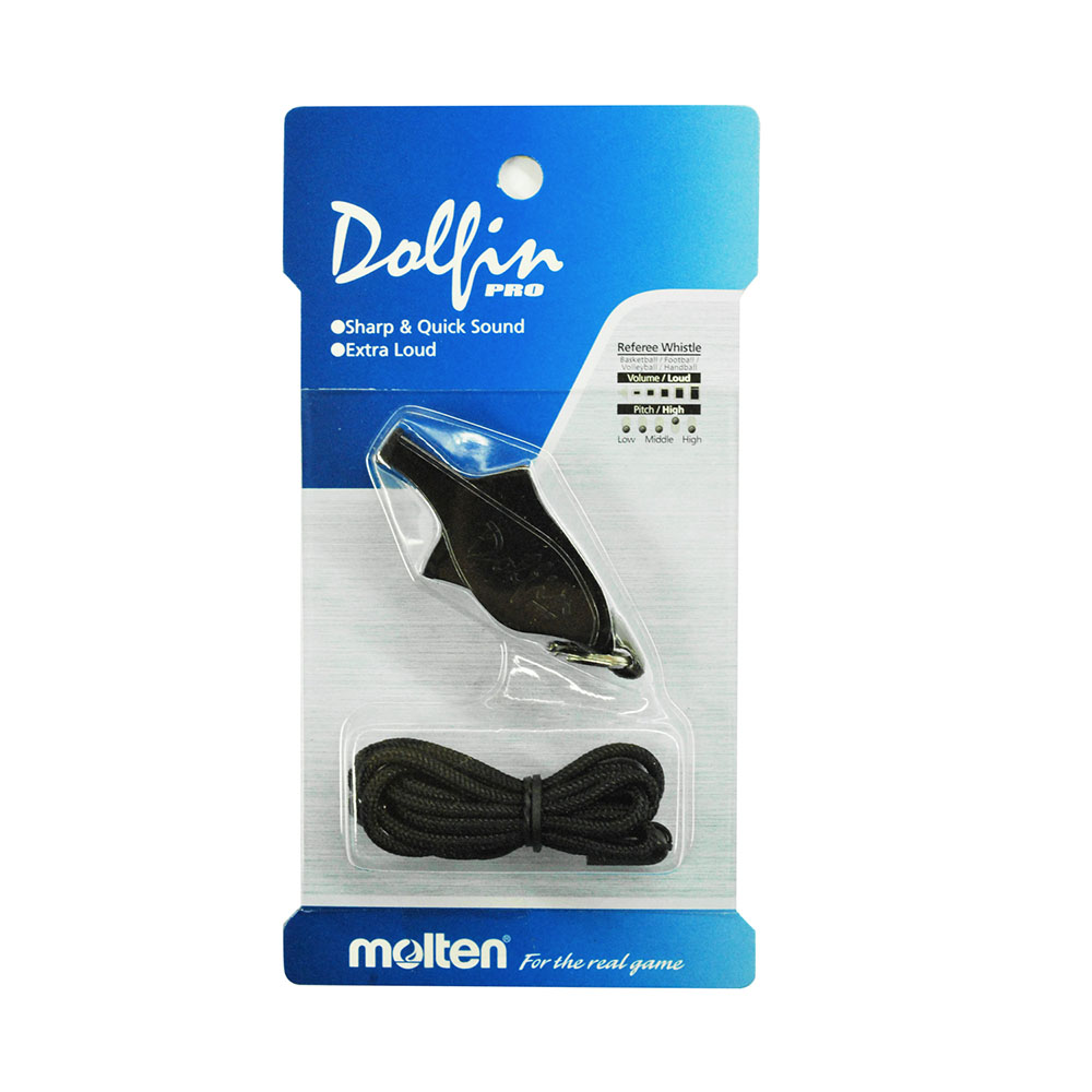 MOLTEN WDFPBK DOLFIN PRO PEA-LESS WHISTLE (BLACK), , large image number null