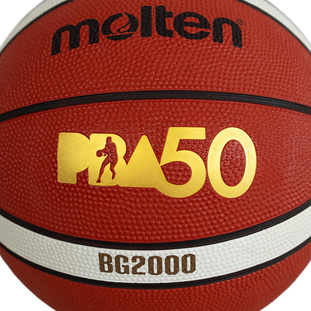 MOLTEN B7G2000-PBA 50TH ANNIVERSARY RUBBER BASKETBALL, , large image number null