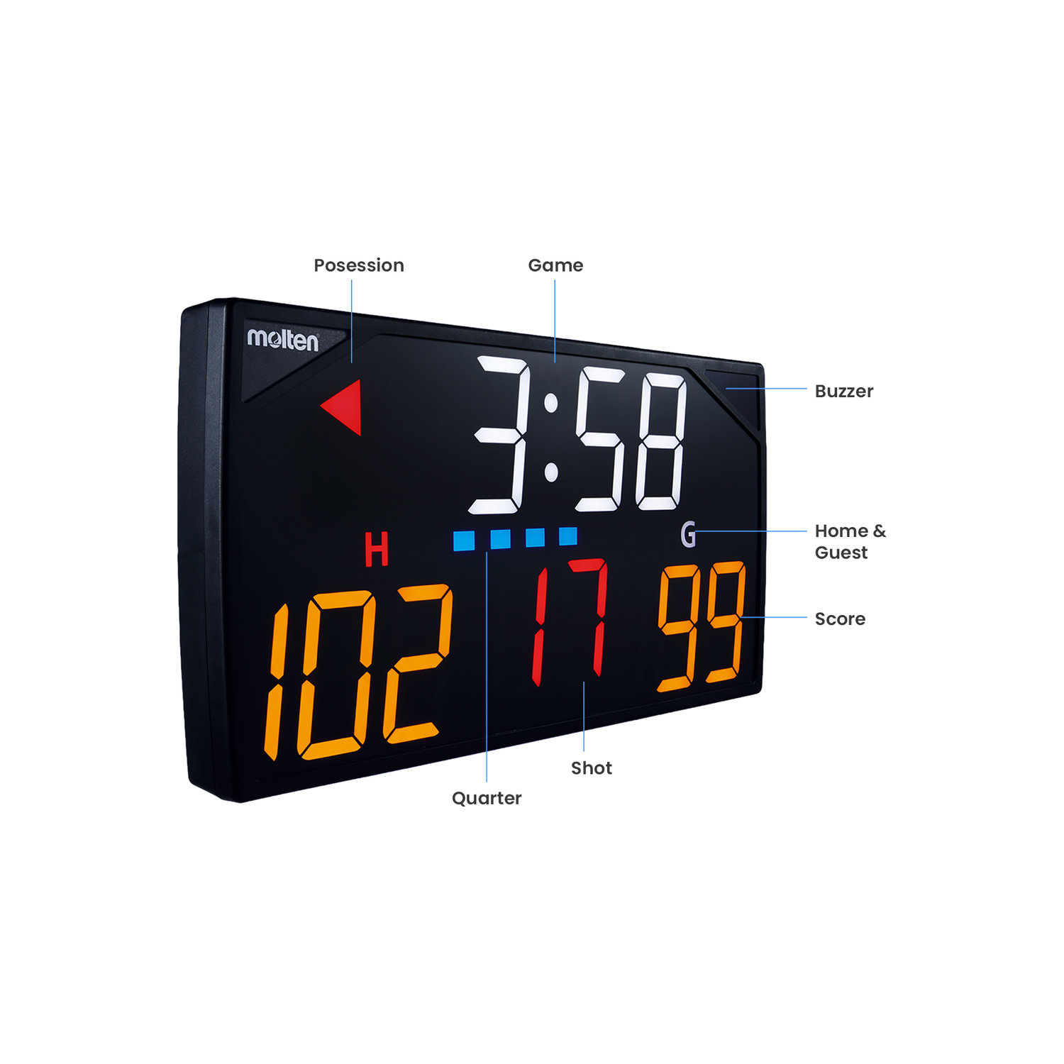 MOLTEN MULTI-FUNCTION TABLETOP DIGITAL SCOREBOARD