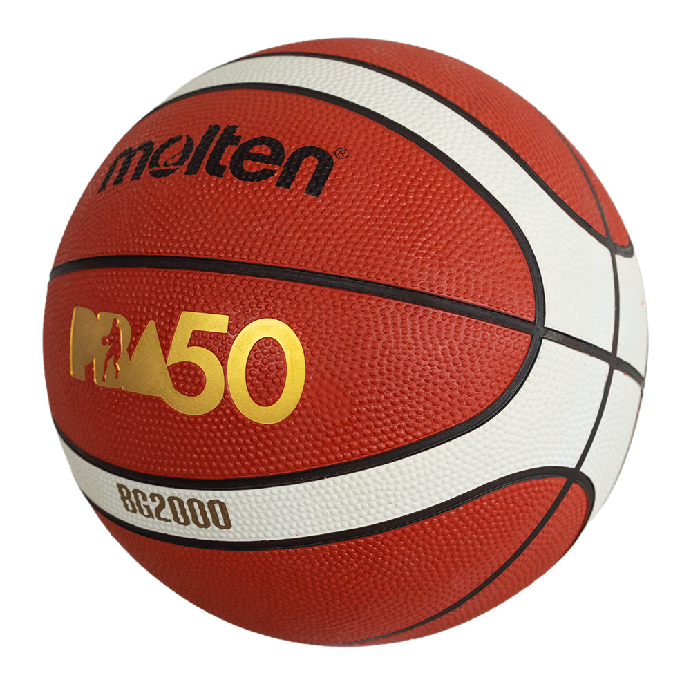 MOLTEN B7G2000-PBA 50TH ANNIVERSARY RUBBER BASKETBALL, , large image number null