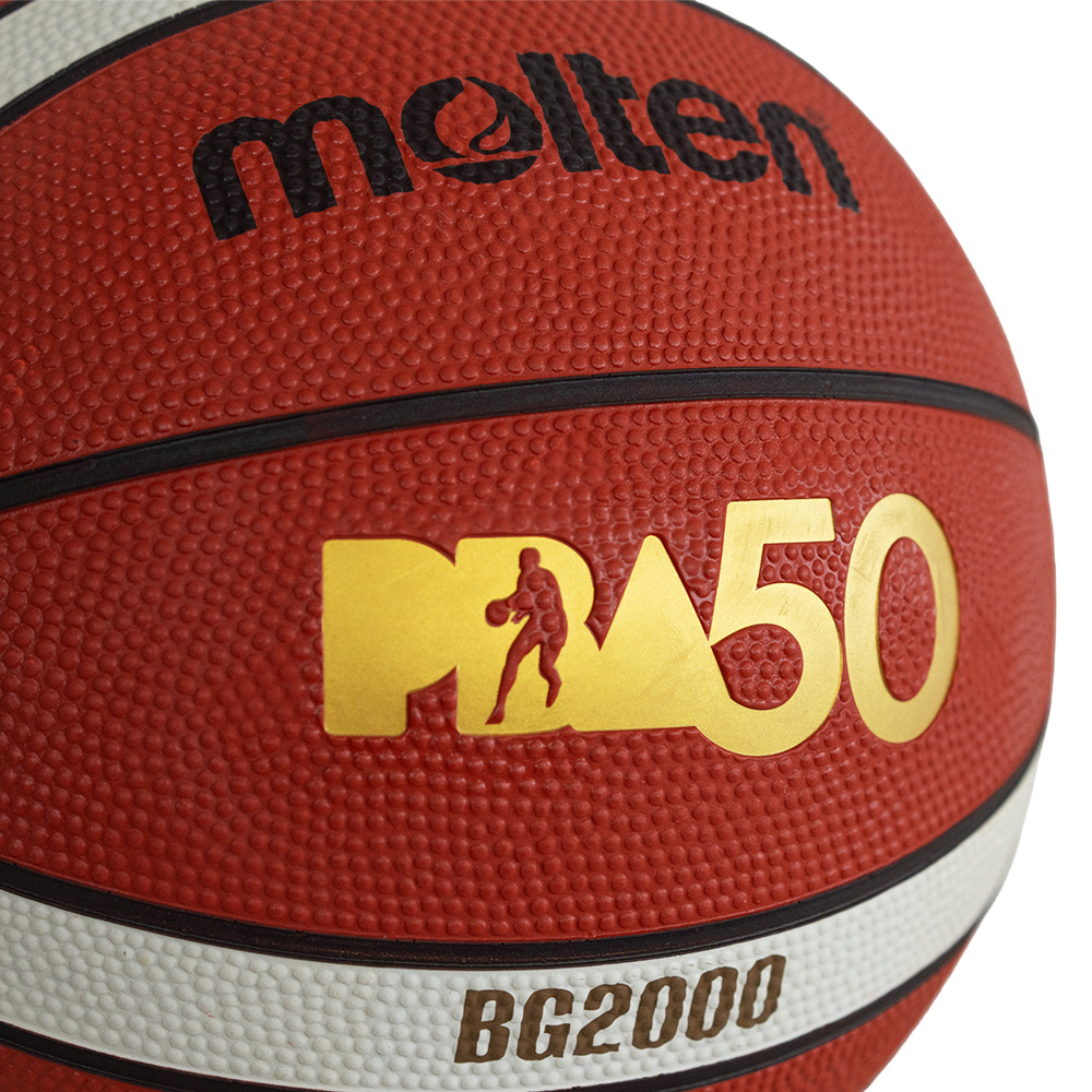MOLTEN B7G2000-PBA 50TH ANNIVERSARY RUBBER BASKETBALL, , large image number null