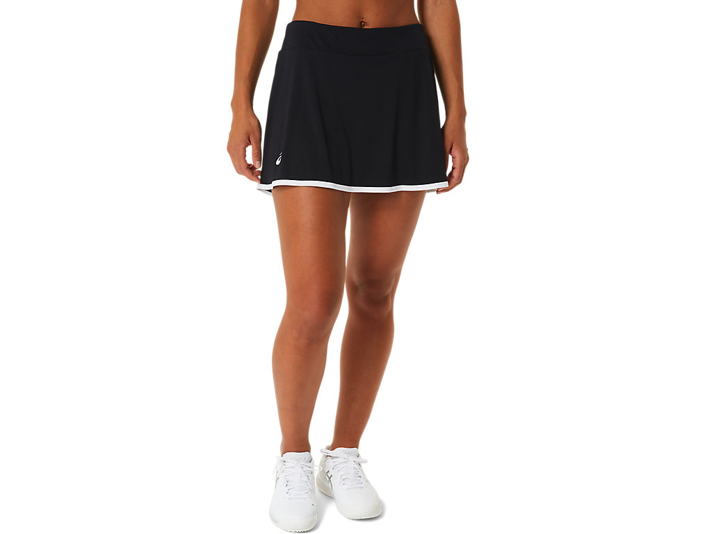 ASICS WOMEN COURT SKORT, PERFORMANCE BLACK, swatch
