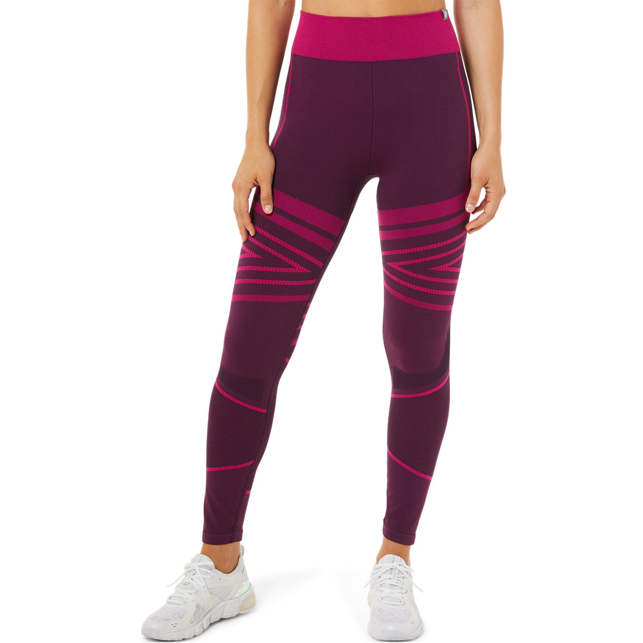 ASICS WOMEN SEAMLESS TIGHT, DEEP PLUM, swatch