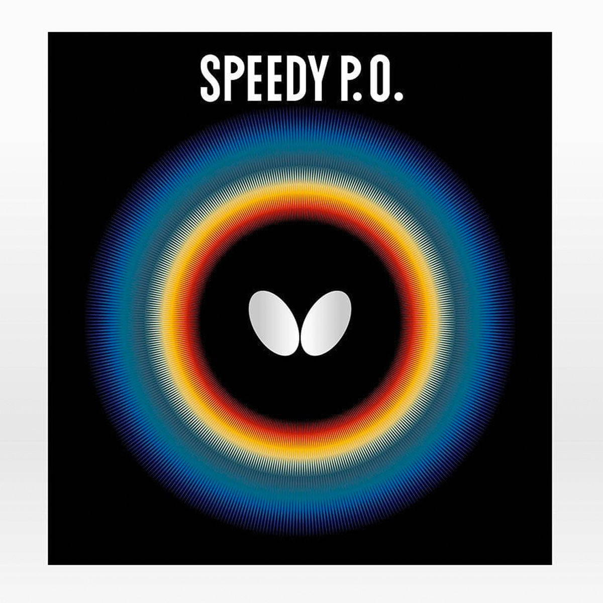 BUTTERFLY TABLE TENNIS RUBBER SPEEDY P.O, BLACK, 2.1, , large image number null