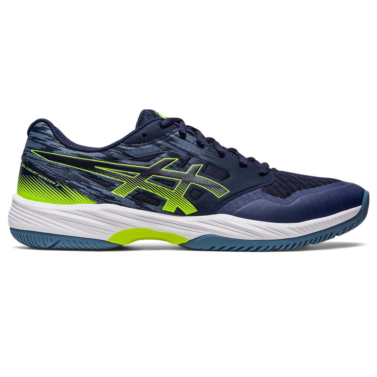 ASICS GEL-COURT HUNTER 3, MIDNIGHT/HAZARD GREEN, swatch