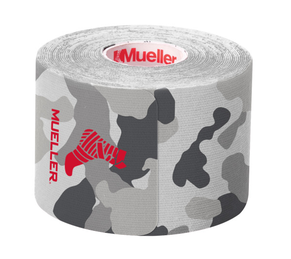 MUELLER&reg; KINESIOLOGY TAPE&reg; 20 PRE-CUT I-STRIPS, 1 ROLL - GRAY CAMO, , large image number null