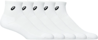 ASICS KIDS MIDDLE SOCKS 3P, BRILLIANT WHITE, swatch