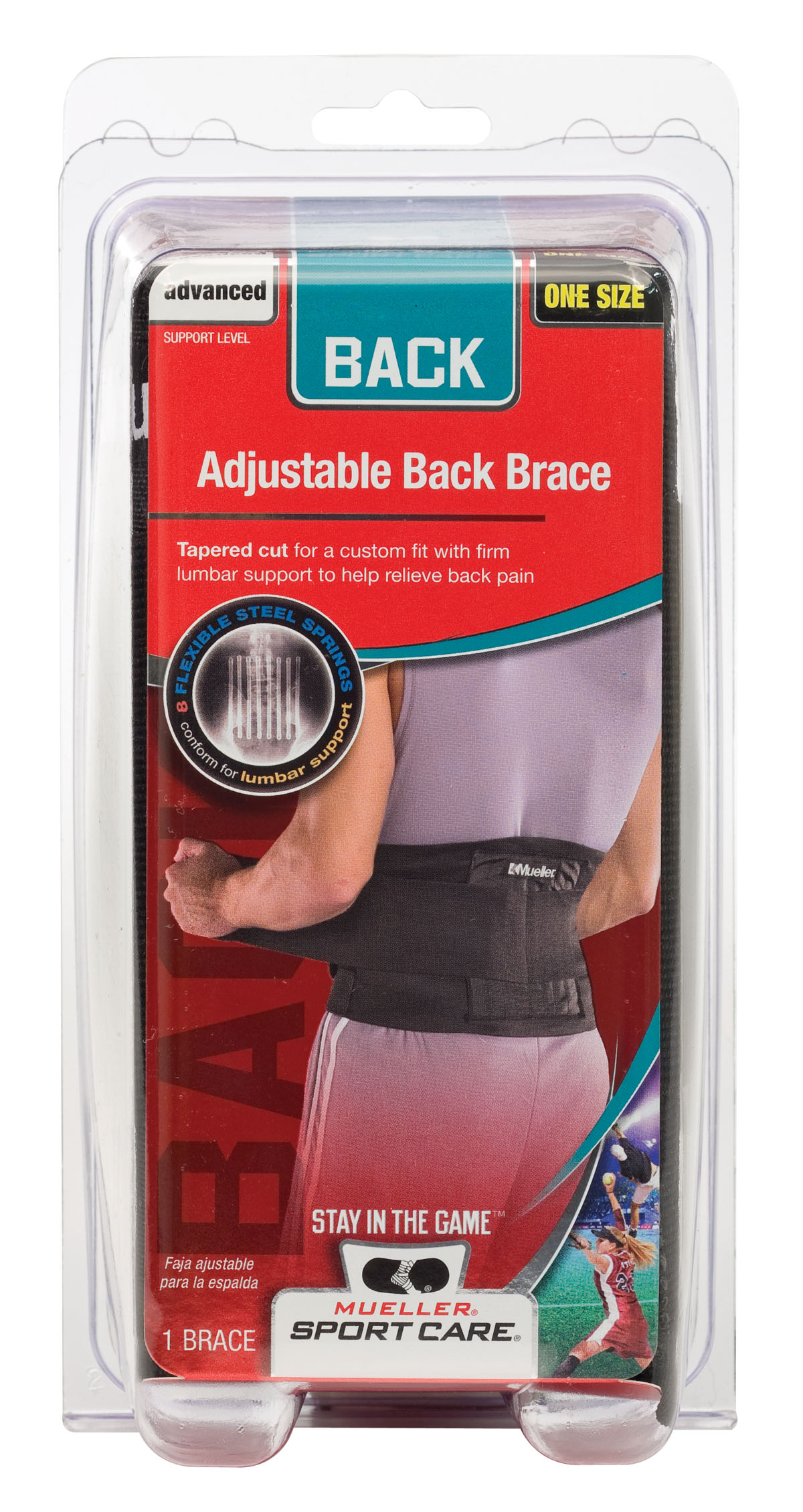 MUELLER® BACK BRACE BLACK, , large image number null