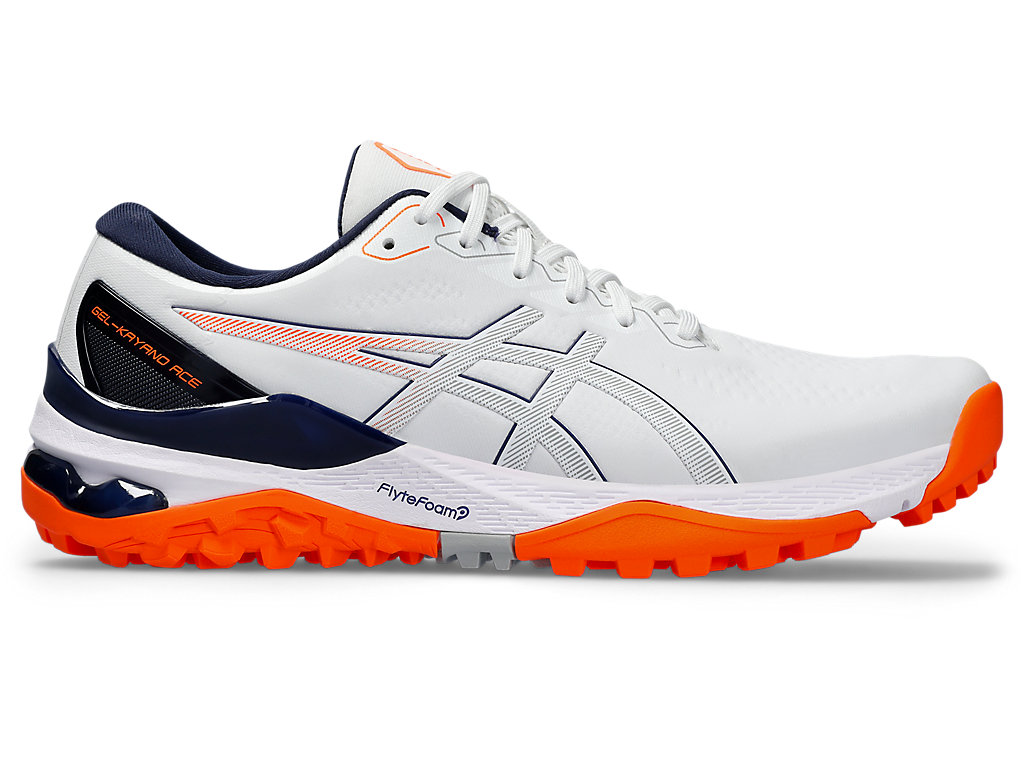ASICS GEL-KAYANO ACE 2, WHITE/SHOCKING ORANGE, swatch