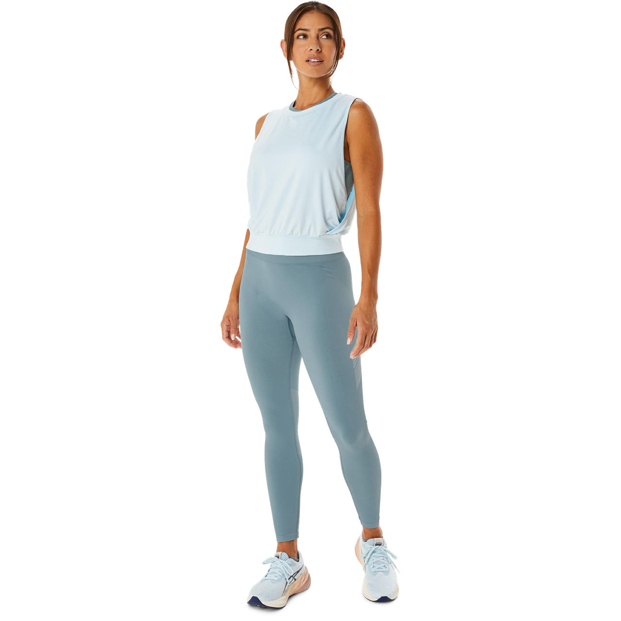 ASICS WOMEN NAGINO FLEX SLEEVELESS TOP, SKY, swatch