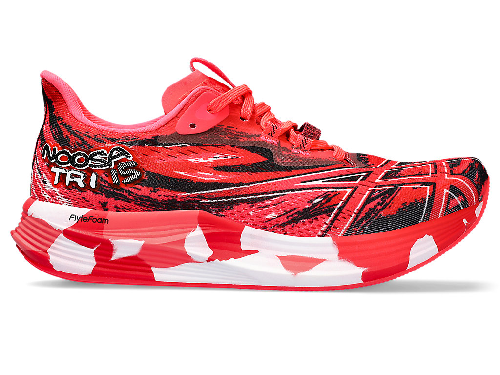 ASICS NOOSA TRI 15, ELECTRIC RED/DIVA PINK, swatch