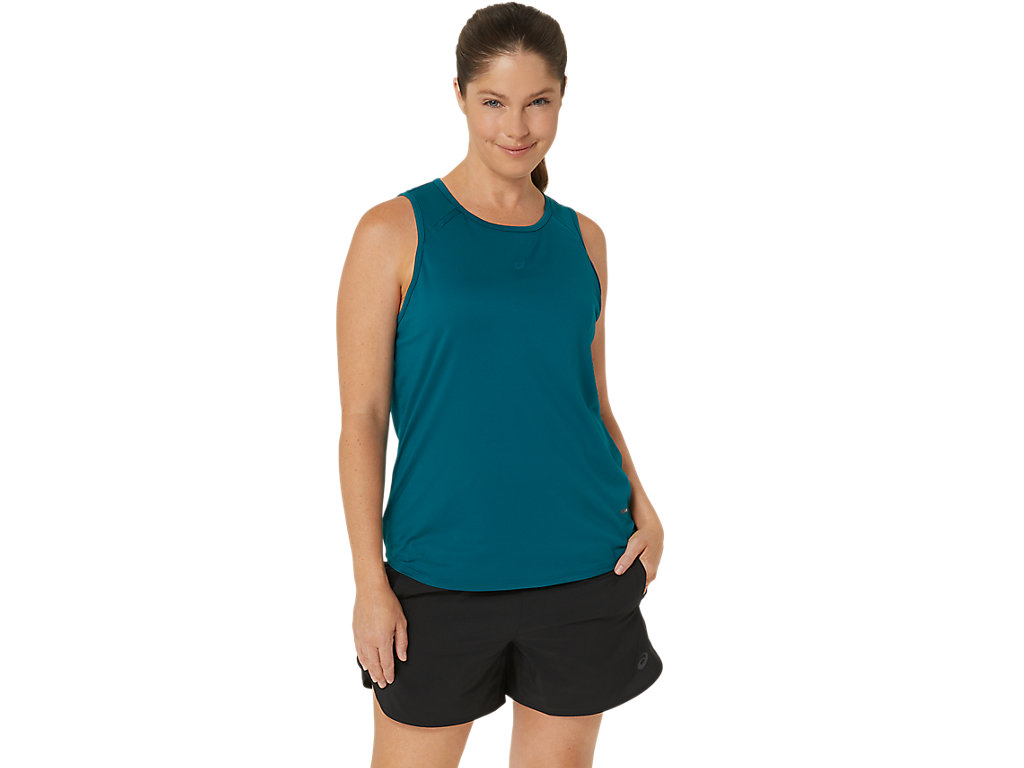 ASICS ACTIBREEZE SLEEVELESS TOP, RICH TEAL, swatch