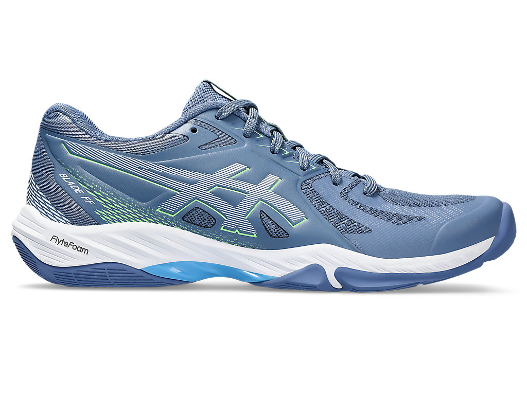 ASICS BLADE FF, DENIM BLUE/LIME BURST, swatch