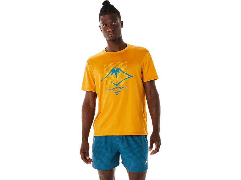 ASICS FUJITRAIL LOGO SS TOP, SANDSTORM, swatch