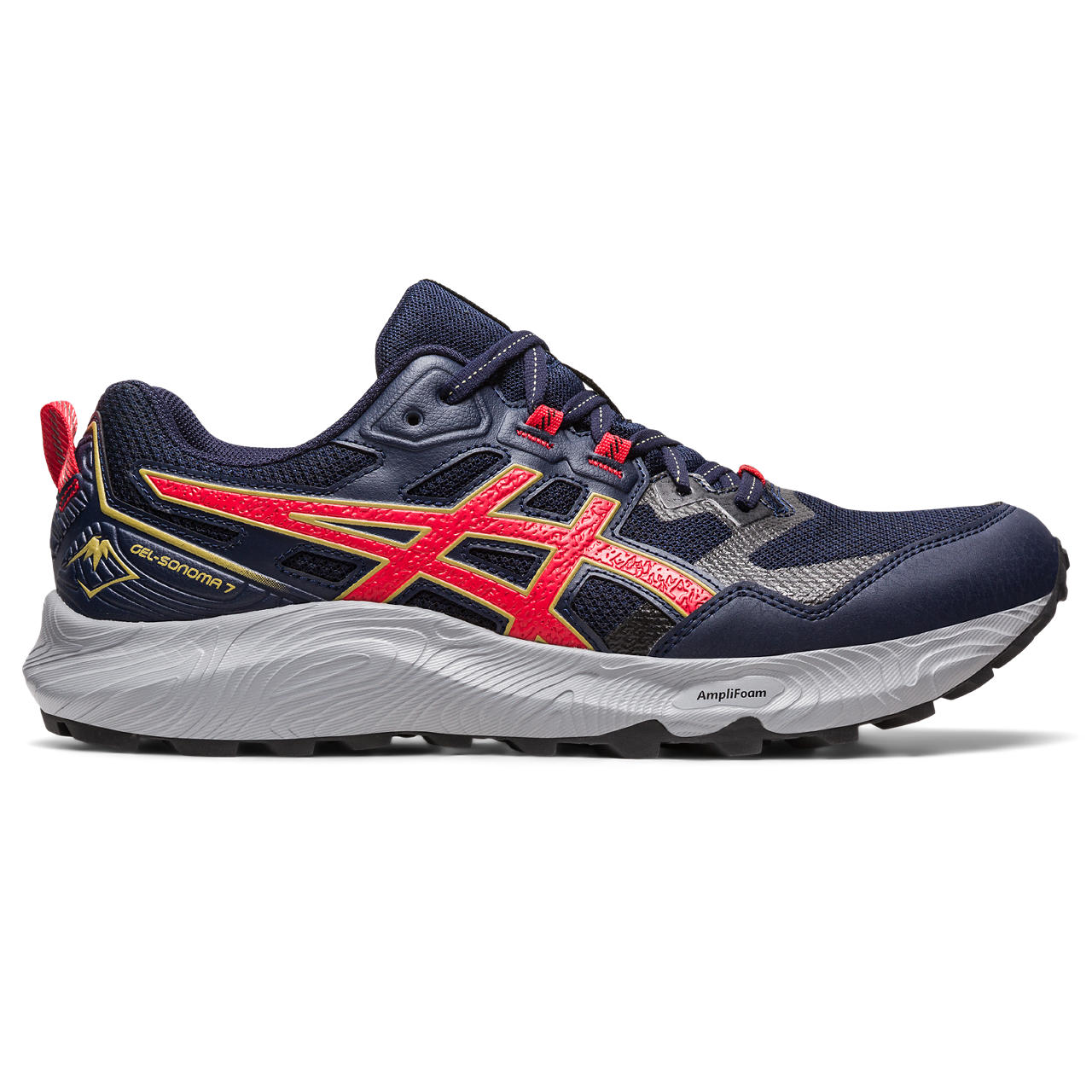 ASICS GEL-SONOMA 7, MIDNIGHT/ELECTRIC RED, swatch