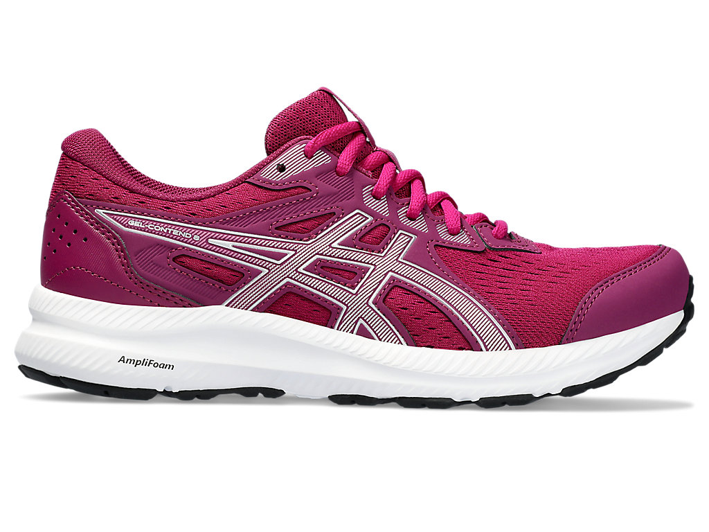 ASICS GEL-CONTEND 8, BLACKBERRY/PURE SILVER, swatch