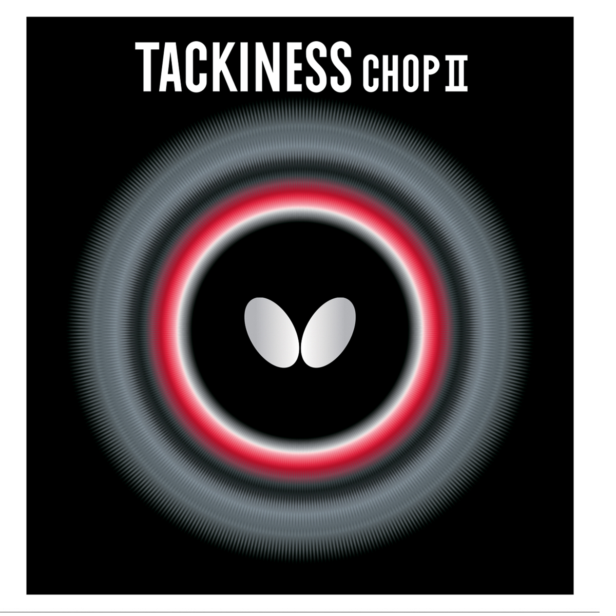 BUTTERFLY TABLE TENNIS RUBBER TACKINESS CHOP II, RED, 1.9