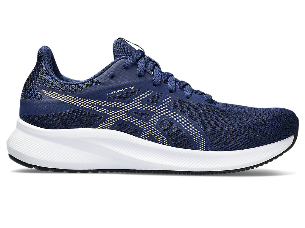 ASICS PATRIOT 13, BLUE EXPANSE/CHAMPAGNE, swatch