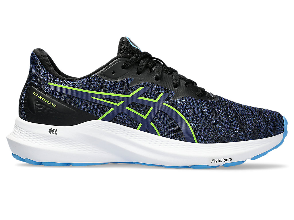 ASICS GT-2000 12 GS, BLACK/BLUE EXPANSE, swatch