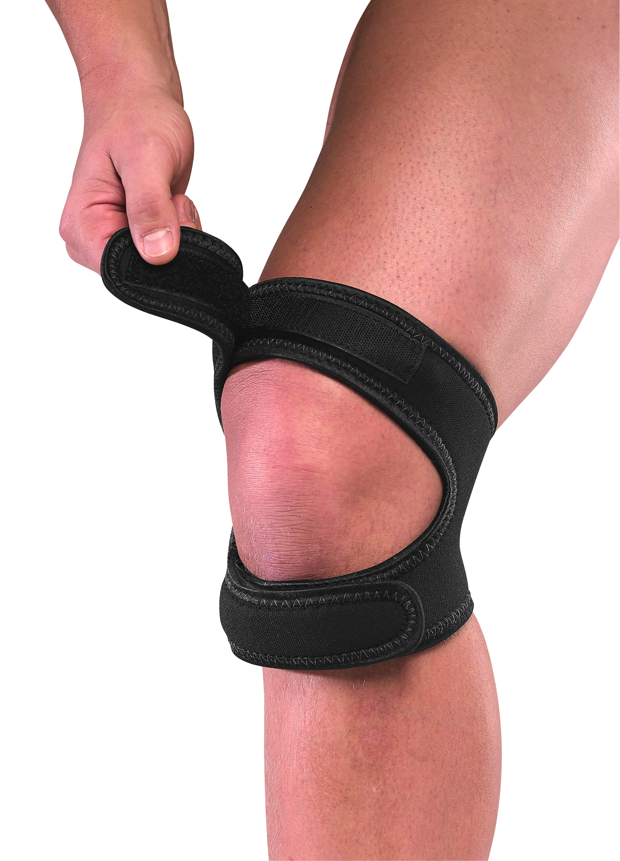 MUELLER® CHO PAT DUAL ACTION KNEE STRAP BLACK, , large image number null
