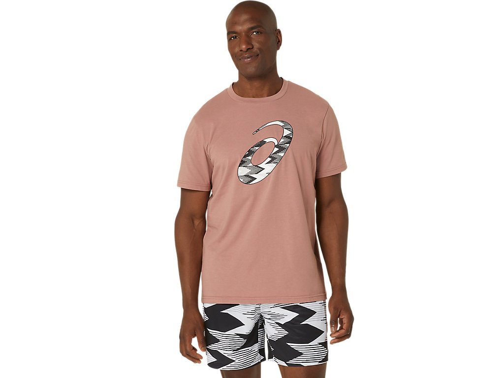 ASICS SEASONAL LOGO GRAPHIC SS TOP, UMEBOSHI, swatch