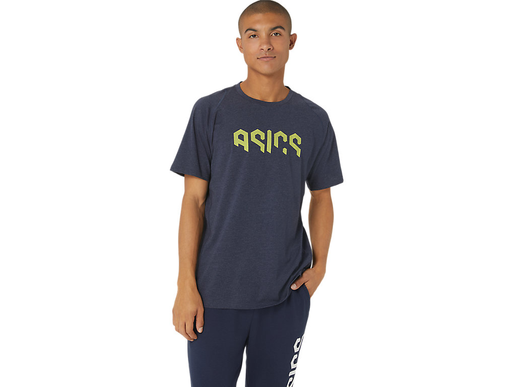 ASICS HEX GRAPHIC COTTON BLEND SS TEE image number null