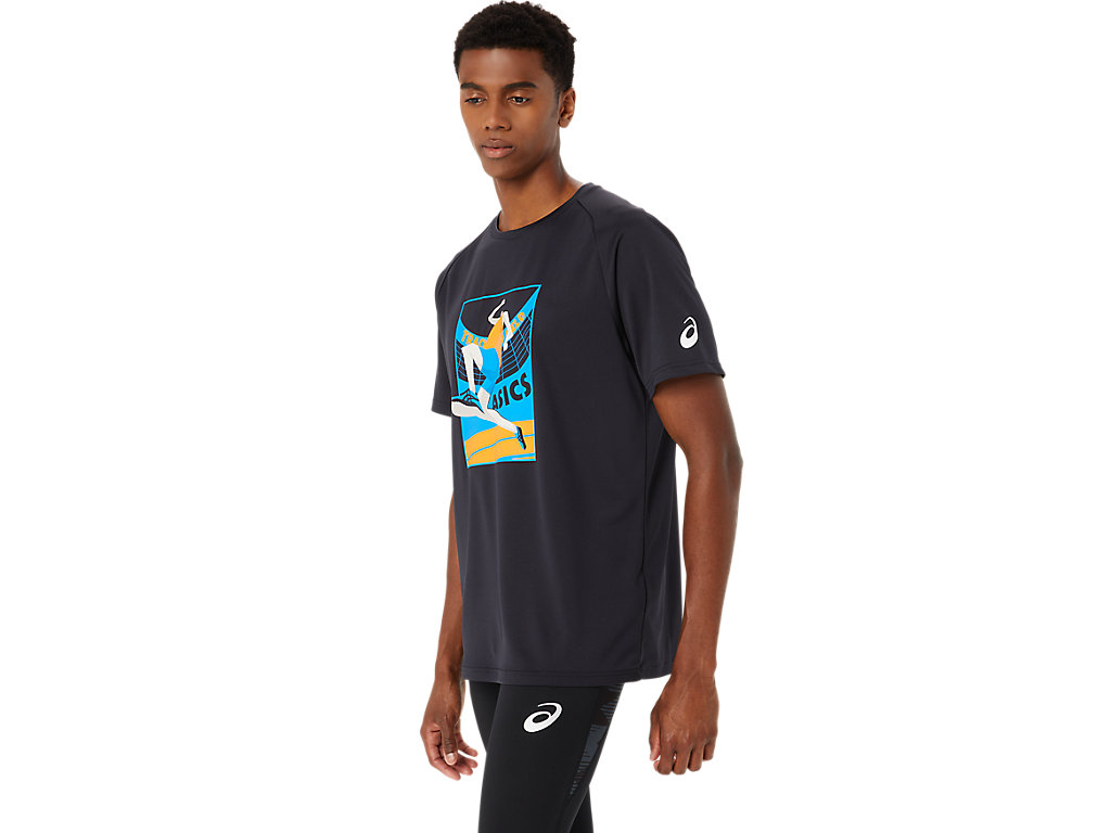 ASICS MEN TRACK EVENT GRAPHIC TEE image number null