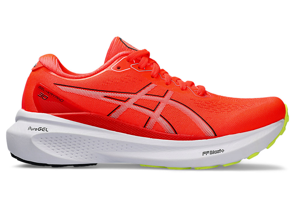 ASICS GEL-KAYANO 30, SUNRISE RED/BLACK, swatch
