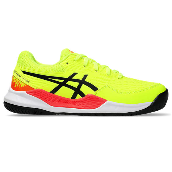 ASICS GEL-RESOLUTION 9 GS, SAFETY YELLOW/BLACK, swatch