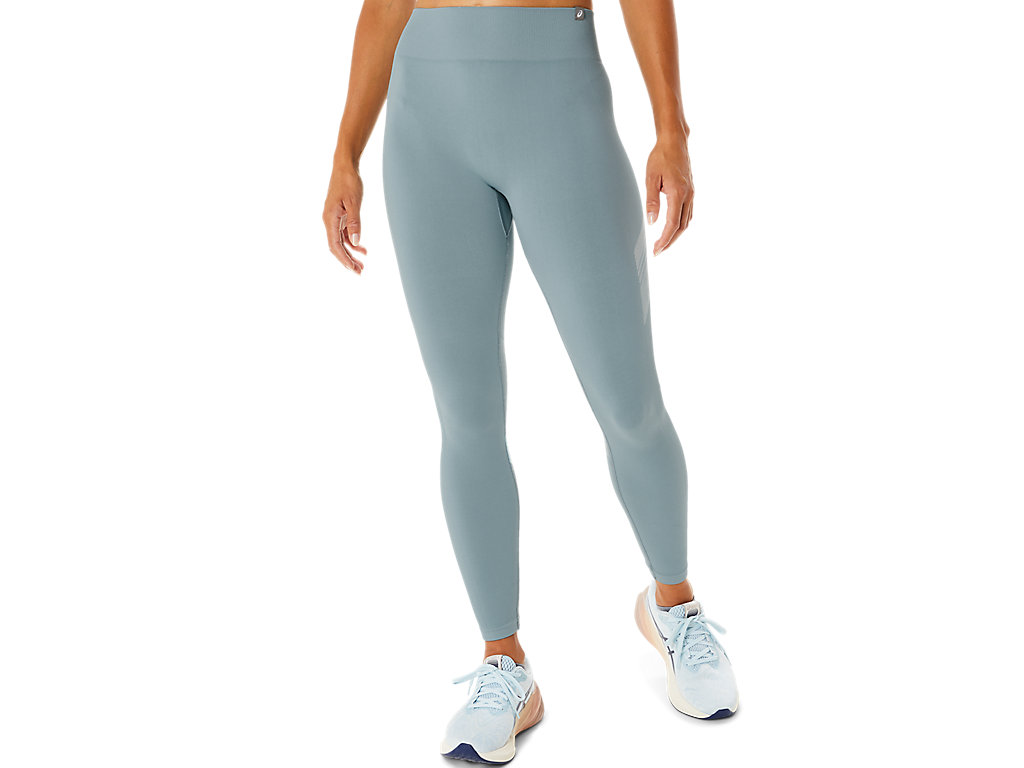 ASICS WOMEN NAGINO FLEX SEAMLESS TIGHT, LIGHT STEEL, swatch
