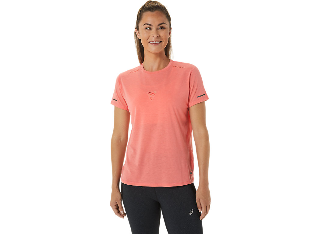 ASICS METARUN SS TOP, PAPAYA/GUAVA, swatch