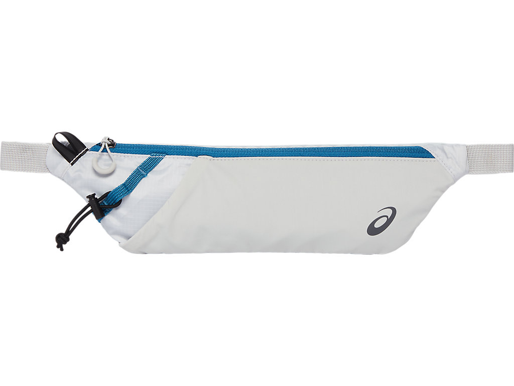 ASICS WAIST POUCH M, GLACIER GREY/AZURE, swatch