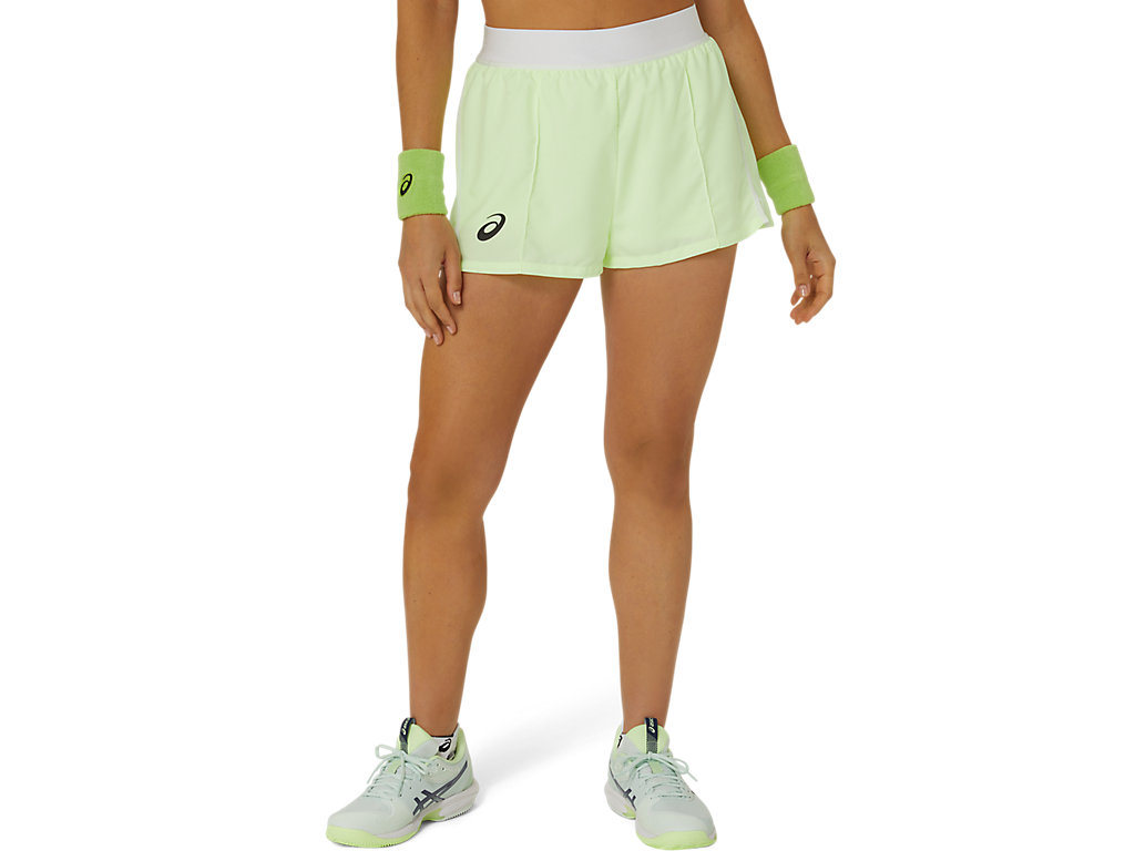 ASICS WOMEN MATCH SHORT, ILLUMINATE YELLOW, swatch