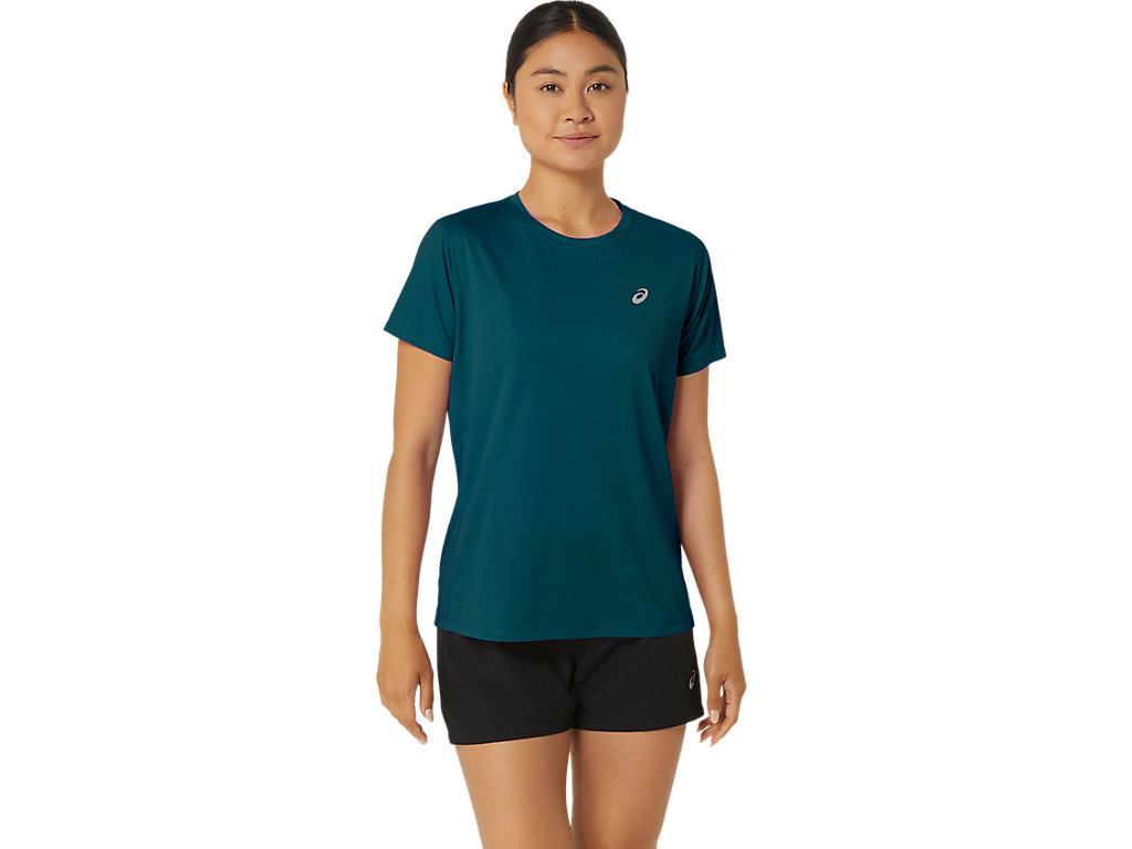 ASICS SILVER SS TOP, RICH TEAL, swatch