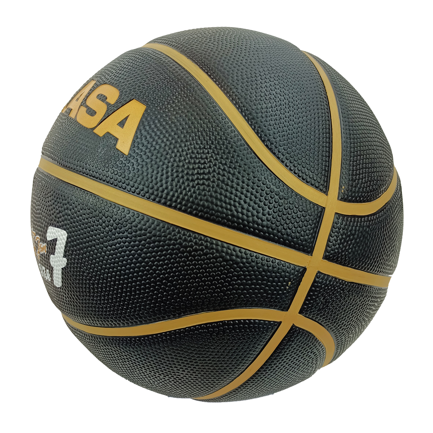 MIKASA BB702B-BKGL (BLACK/GOLD) RUBBER BASKETBALL SIZE 7, , large image number null