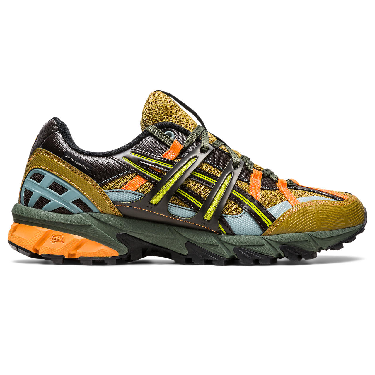 ASICS GEL-SONOMA 15-50, OLIVE OIL/DARK BROWN, swatch