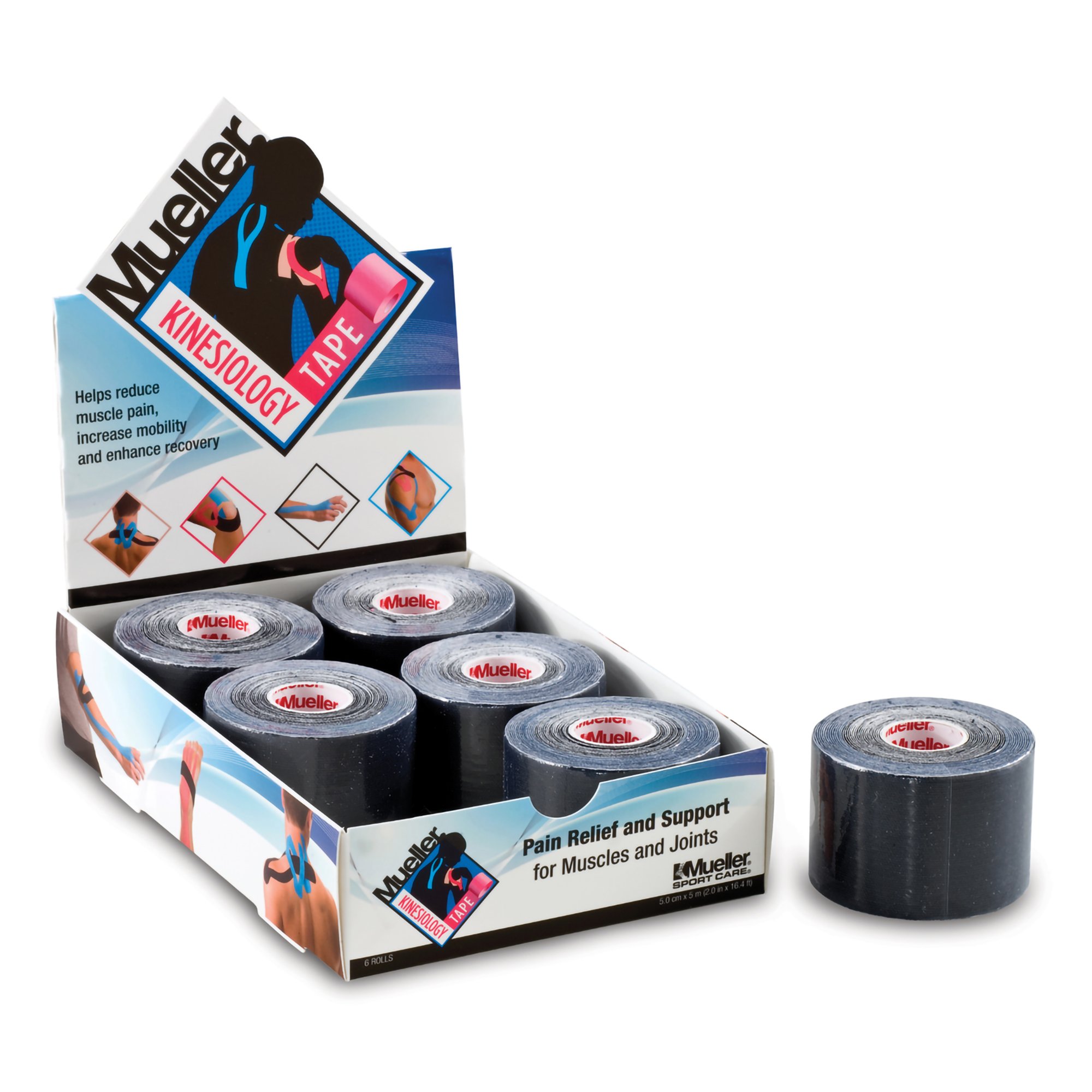 MUELLER® KINESIOLOGY TAPE CONTINUOUS ROLL BLACK