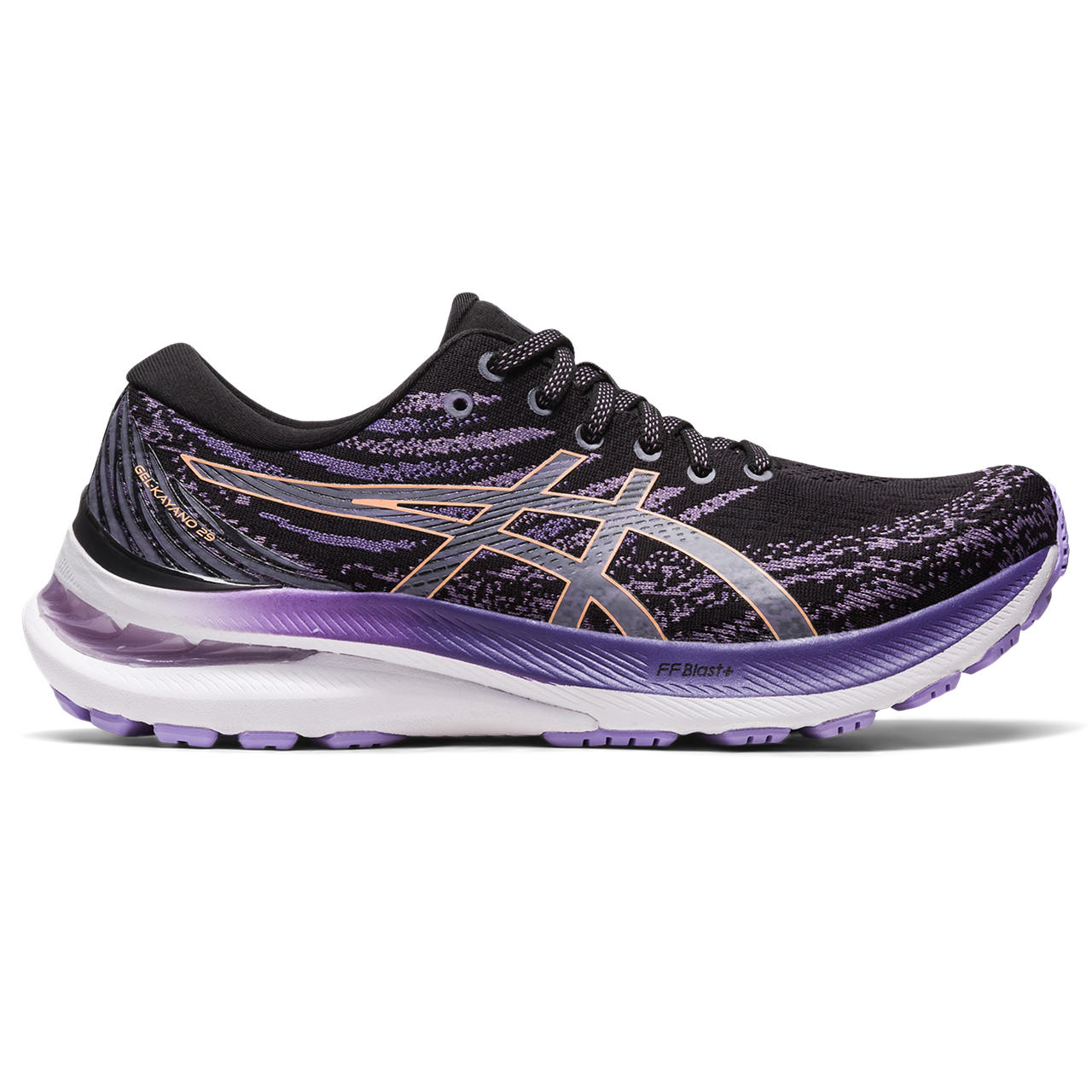 ASICS GEL-KAYANO 29, BLACK/SUMMER DUNE, swatch
