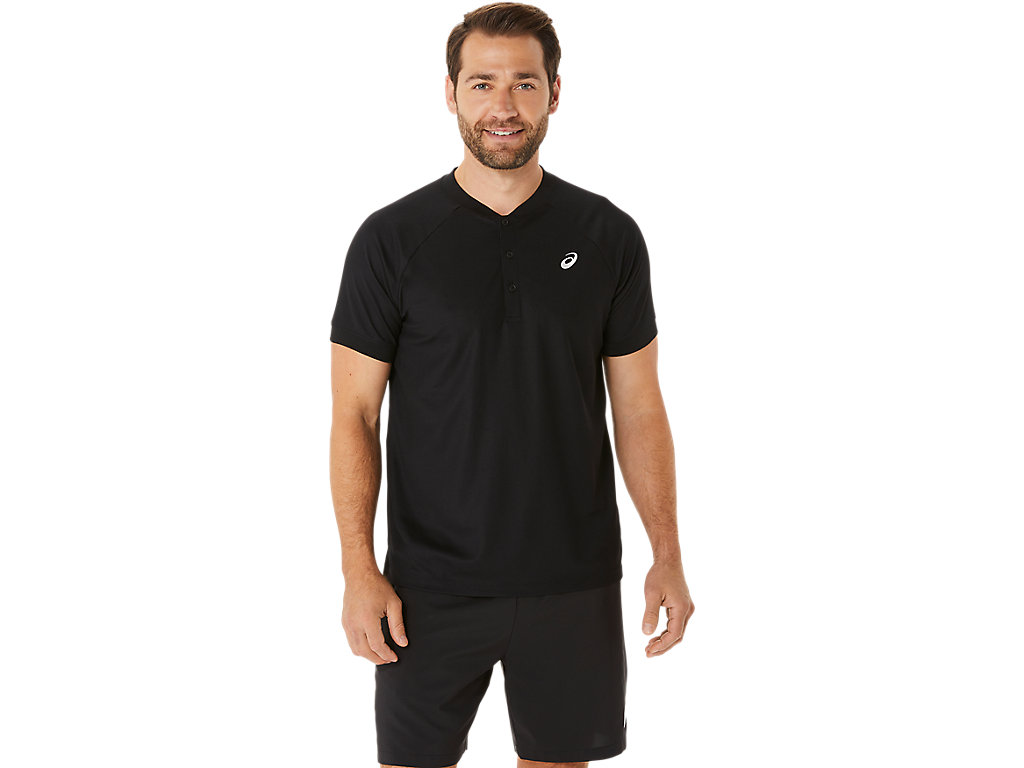 SPORTS POLO, PERFORMANCE BLACK, swatch