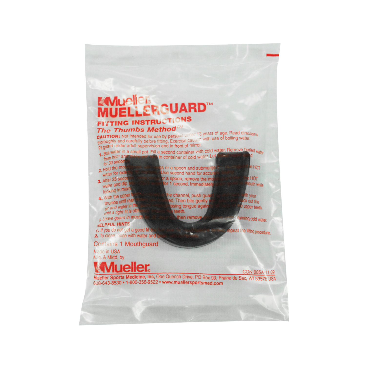 MUELLER® MUELLERGUARD NO STRAP BLACK, , large image number null