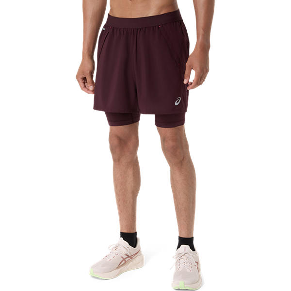 ROAD 2-N-1 5IN SHORT, DARK CURRANT, swatch