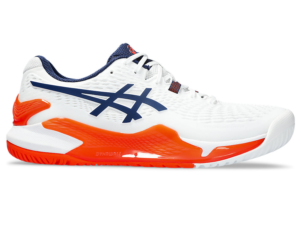 ASICS GEL-RESOLUTION 9, WHITE/BLUE EXPANSE, swatch