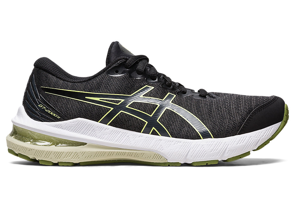 ASICS GT-2000 11 GS, BLACK/CACTUS, swatch