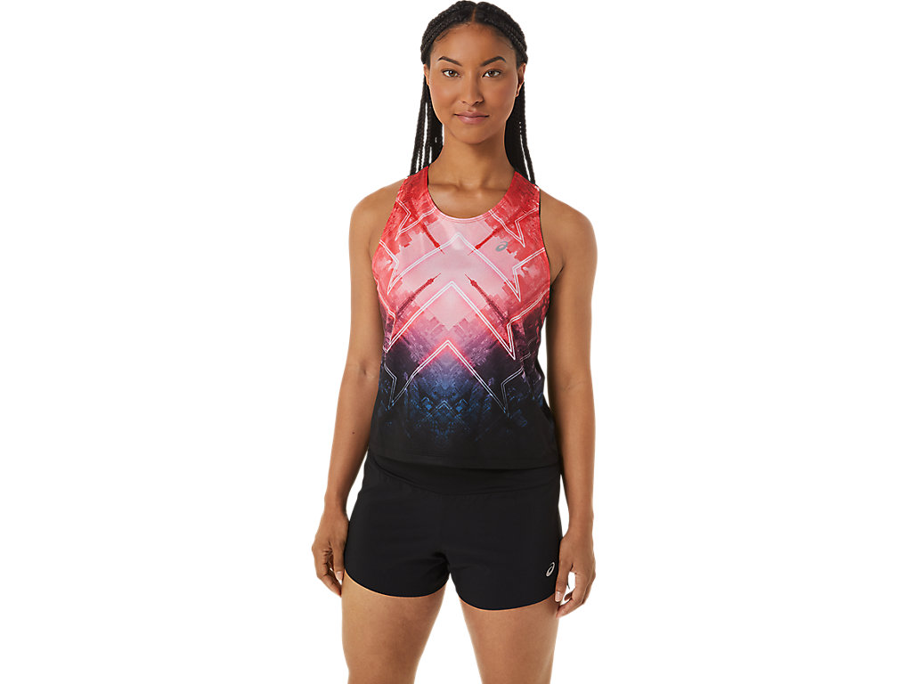 MARATHON TANK, PINK RAVE/DIVA PINK/INDIGO BLUE, swatch
