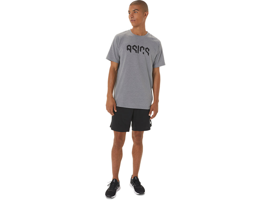 ASICS HEX GRAPHIC COTTON BLEND SS TOP image number null