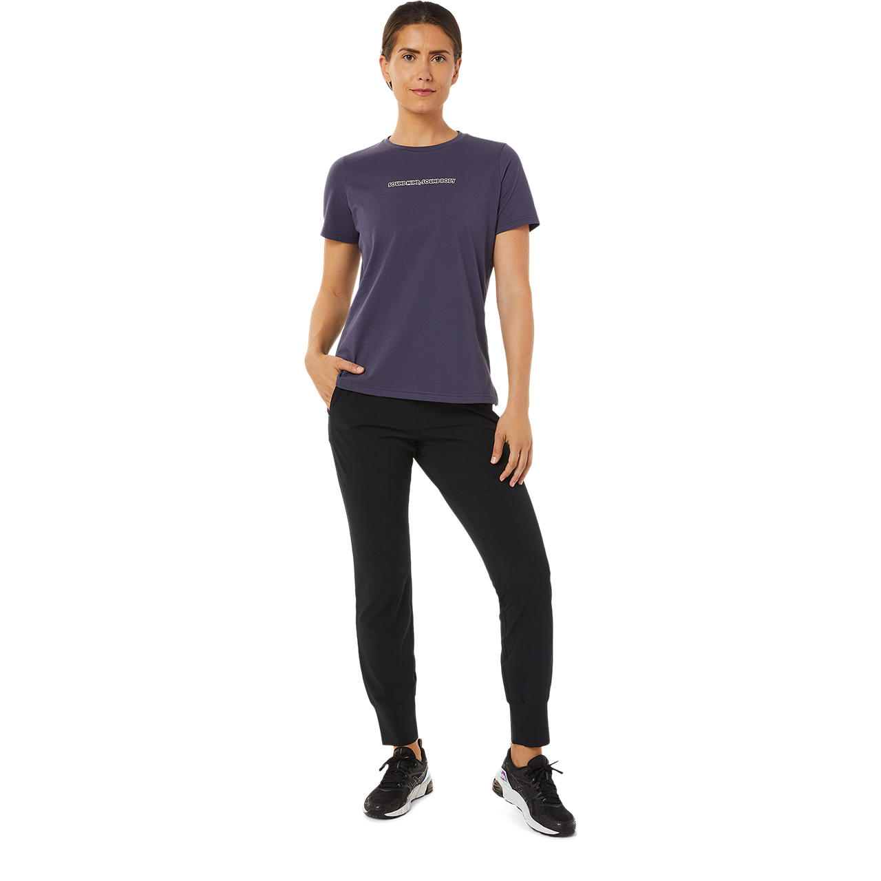 ASICS WOMEN LOGO GRAPHIC TEE image number null