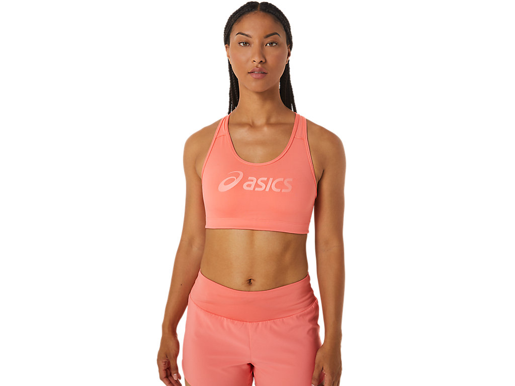 ASICS PADDED BRA, PAPAYA/GUAVA, swatch