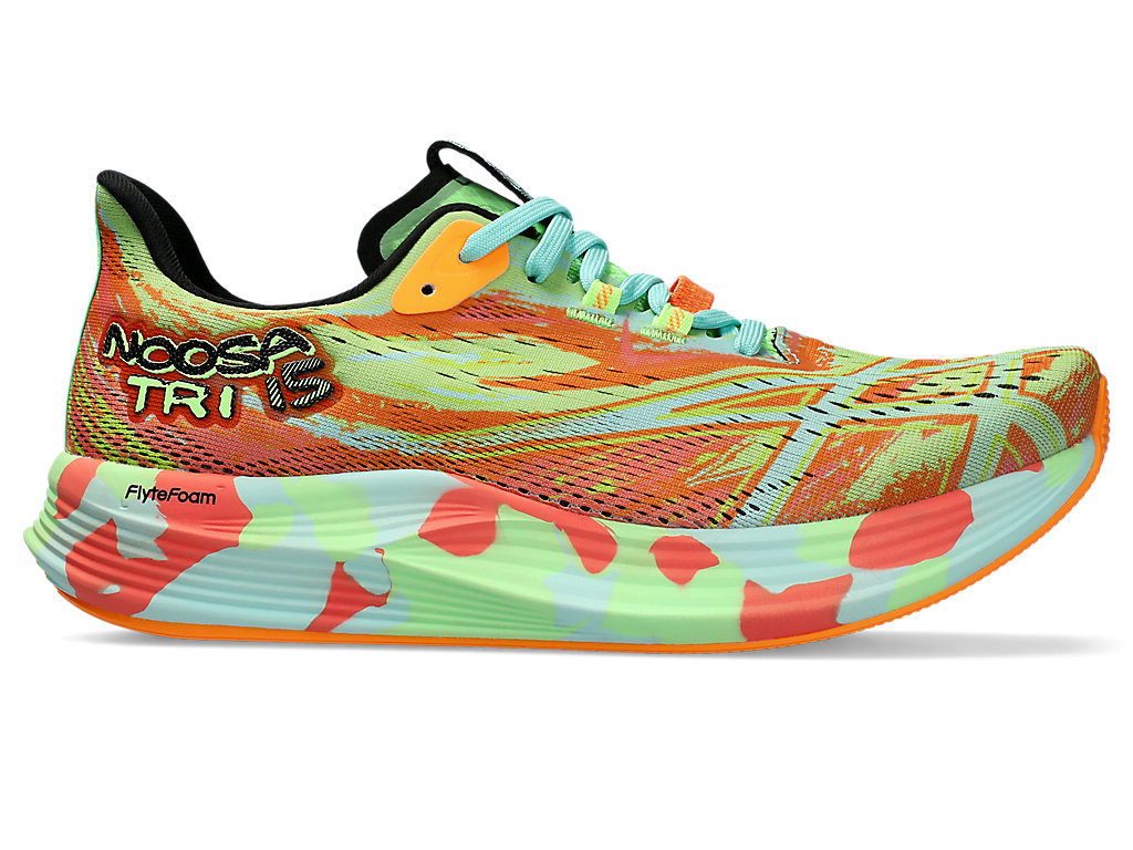 ASICS NOOSA TRI 15, LIME BURST/ILLUMINATE MINT, swatch
