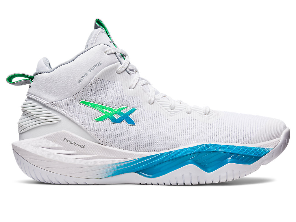 ASICS NOVA SURGE 2, WHITE/ISLAND BLUE, swatch