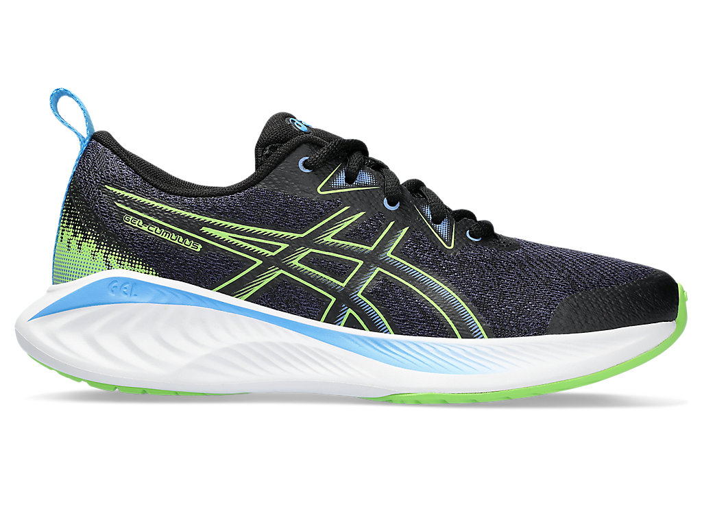 ASICS GEL-CUMULUS 25 GS, BLACK/ELECTRIC LIME, swatch